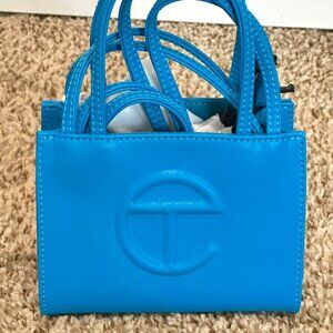 Telfar Small Crossbody shopping Bag (Cyan)